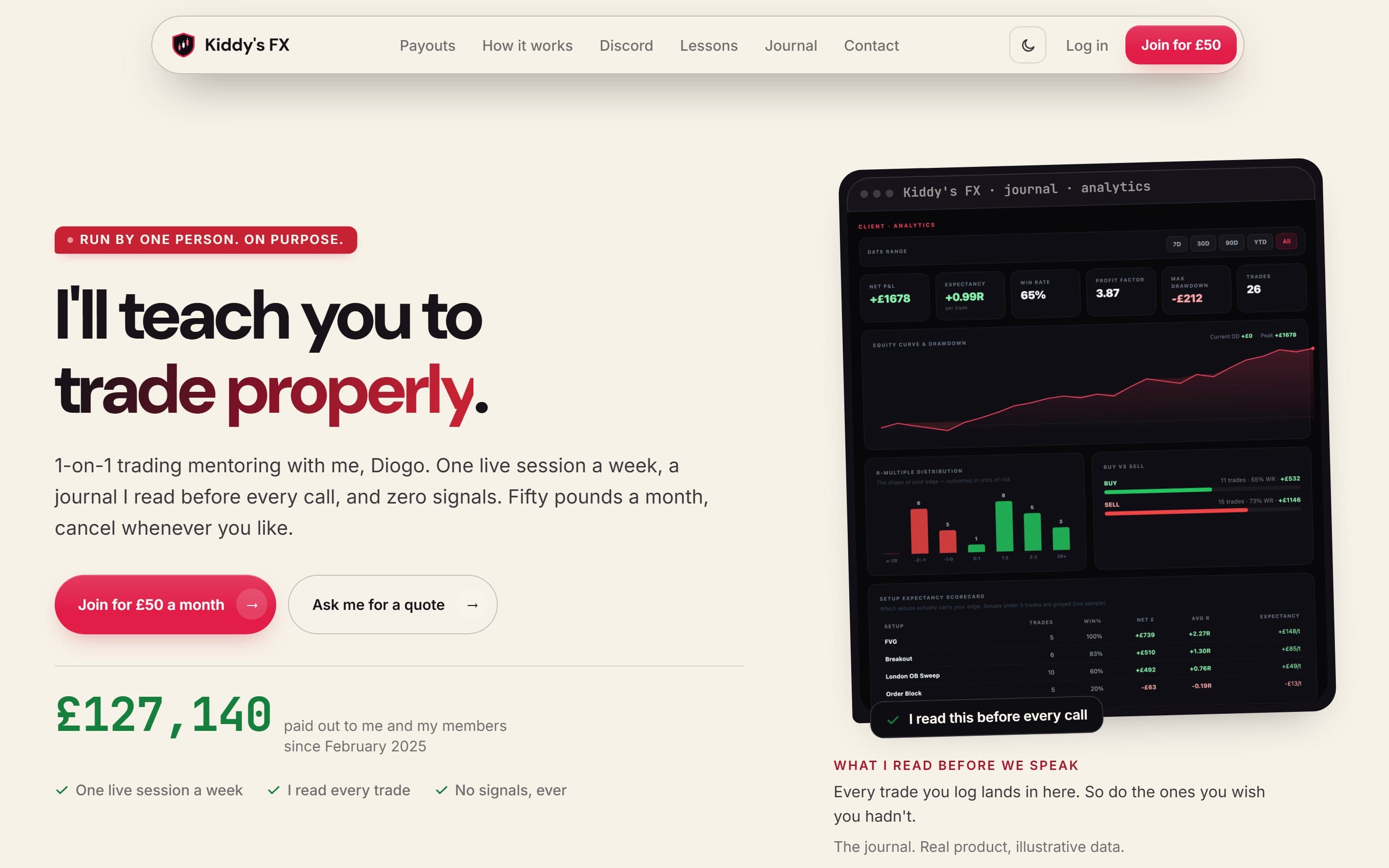 The Kiddy's FX website